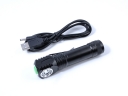 B-D5 Auminum Alloy USB Rechargeable CREE XPG-R5 LED 3 Modes LED Flashlight Torch With Clip